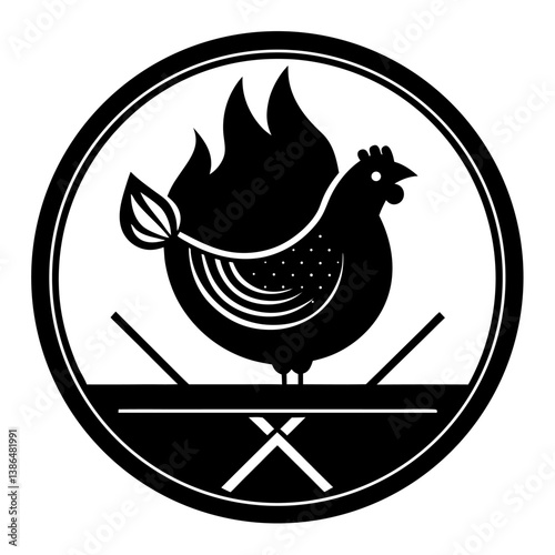 grilled chicken logo