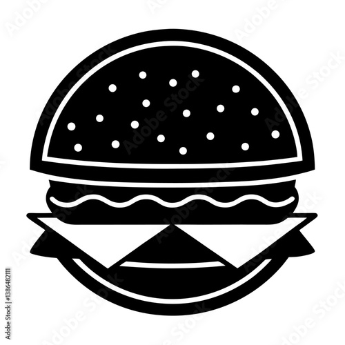 hamburger with cheese logo