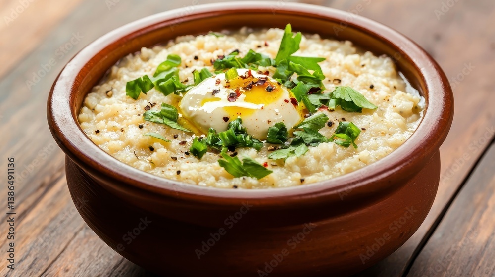 Creamy Oatmeal Bowl with Egg Creamy Oatmeal Bowl with Egg