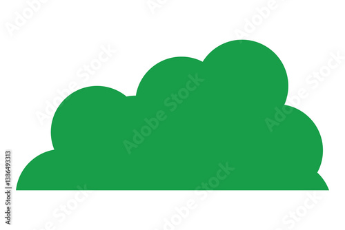 bush icon, abstract bush icon on white background.