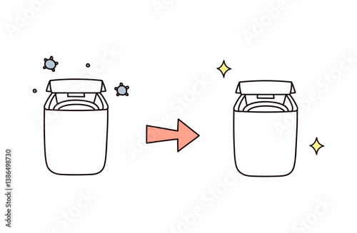 洗濯機のイラスト