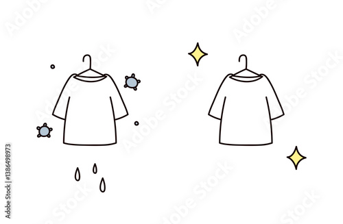 洗濯物のイラスト