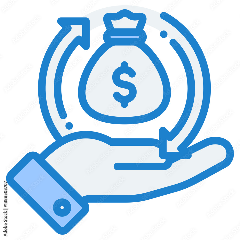 Return On Investment Icon Return On Investment Icon