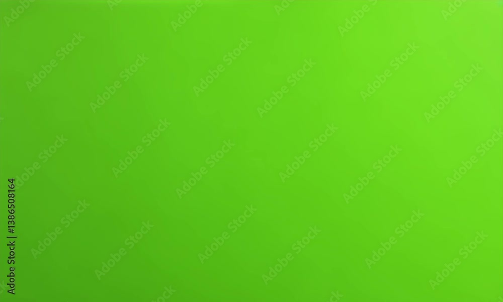 Vibrant, solid green background fills the frame, creating a simple yet eye-catching visual. A smooth, uniform, and calming appearance