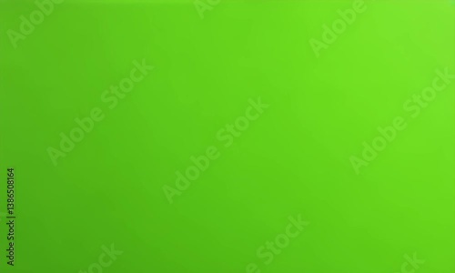 Vibrant, solid green background fills the frame, creating a simple yet eye-catching visual. A smooth, uniform, and calming appearance