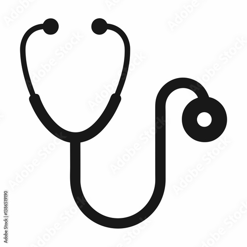 stethoscope isolated on white background