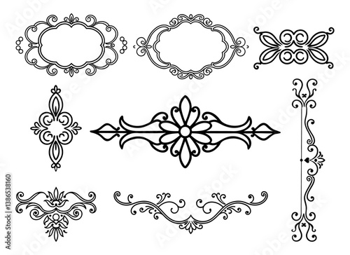 set of vintage frames