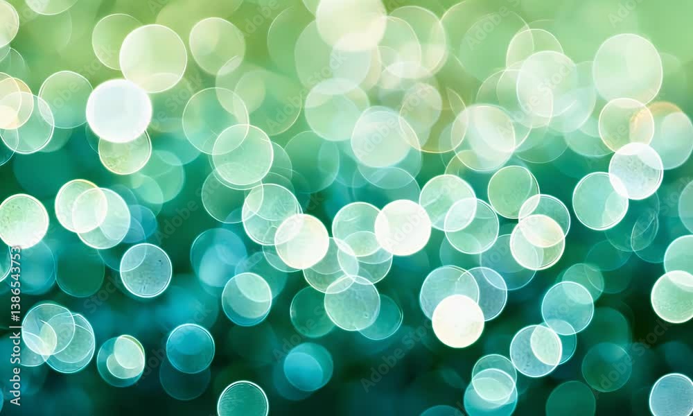 Abstract background of soft green and blue bokeh lights, creating a dreamy and ethereal atmosphere Abstract background of soft green and blue bokeh lights, creating a dreamy and ethereal atmosphere