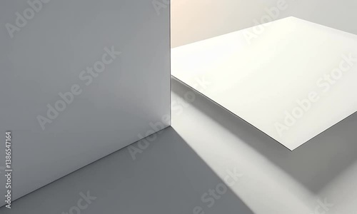 Wallpaper Mural Blank White Paper Mockup: Minimalist Design and Product Presentation Torontodigital.ca