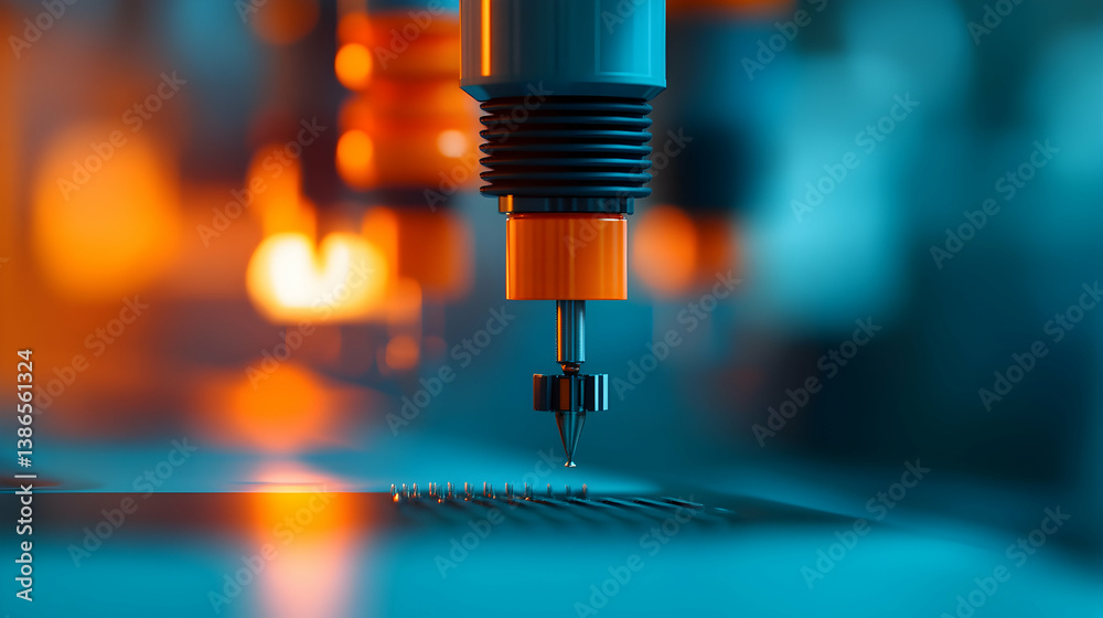 Close-Up of Robotic Arm Performing Precision Manufacturing Task Close-Up of Robotic Arm Performing Precision Manufacturing Task