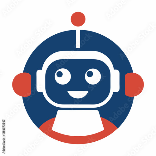 Chatbot Symbol and Logo Vector Icon AI Communication Design Illustrations for Digital Projects