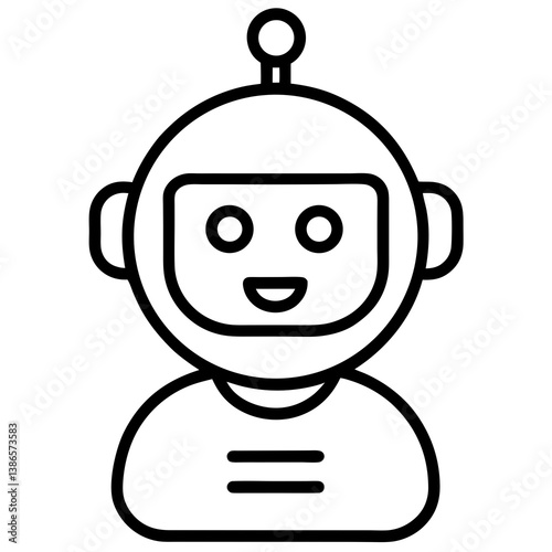 Chatbot Symbol and Logo Vector Icon AI Communication Design Illustrations for Digital Projects