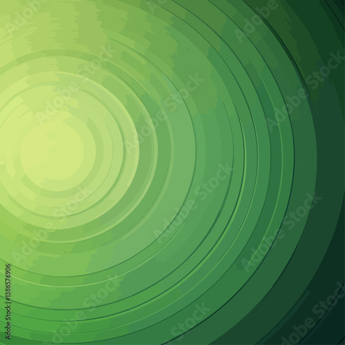 Green Abstract Circular Design