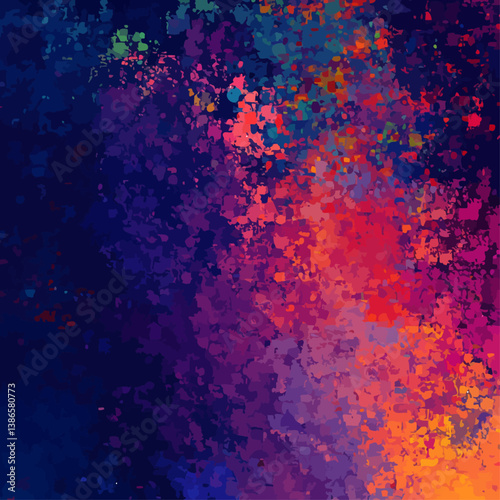 Abstract Expressionism in Vibrant Colors