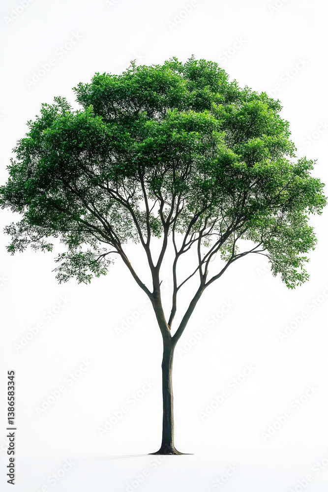 Obraz premium Tropical tree on the empty space background.