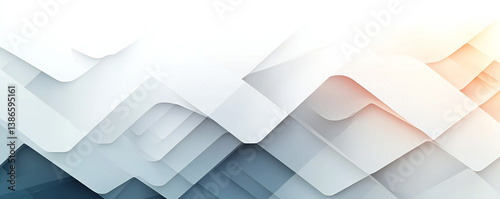 Geometric Pattern Design Element: Abstract White Graphic with Minimal Shapes, Textured Gradient, and Simple Icon Layout for Advertising, Branding, or Website Use