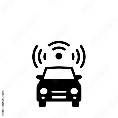 Car with Driver Assistance Technology and Alert Signals  