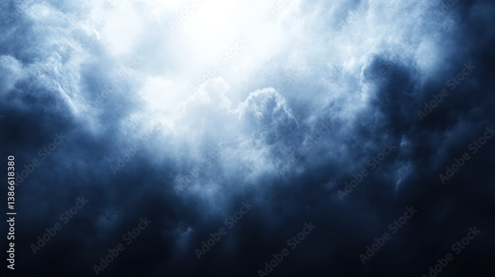 Obraz premium Stormy sky, ominous clouds