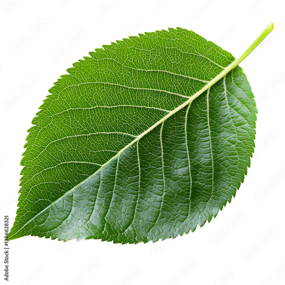 Obraz premium Isolated Apple Leaf on White