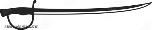 vector of a sword. weapon, traditional, knight