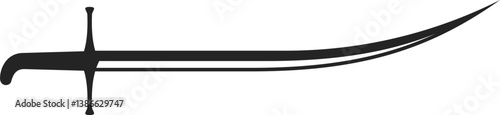 vector of a sword. weapon, traditional, knight