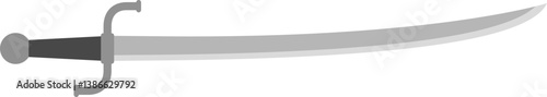vector of a sword. weapon, traditional, knight