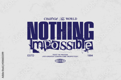 Modern streetwear typography graphic design ideas template