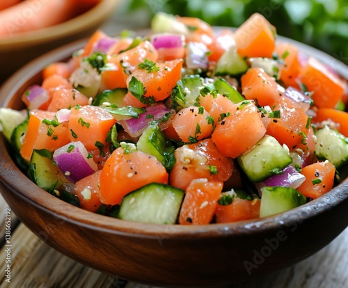 Wallpaper Mural fresh vegetable salad Torontodigital.ca