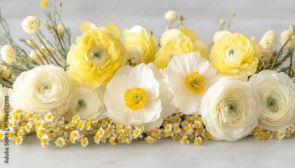Floral Arrangement on Marble