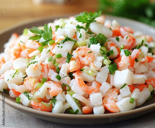 Wallpaper Mural salad with shrimps Torontodigital.ca