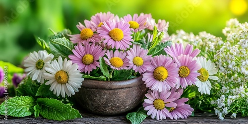 Floral Arrangement Outdoors