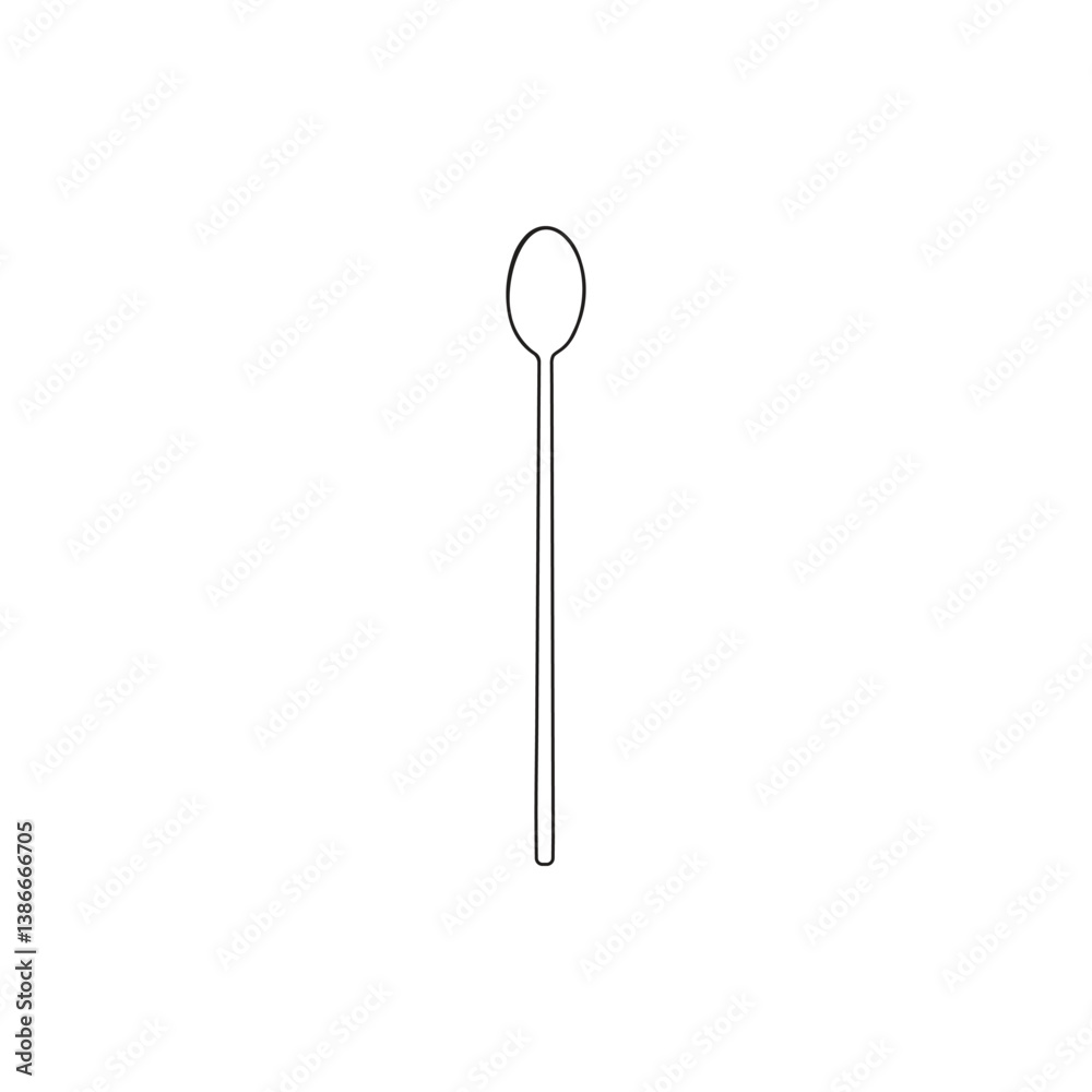 Single spoon vector silhouette on white background. Spoon icon sign illustration design. Single spoon vector silhouette on white background. Spoon icon sign illustration design.
