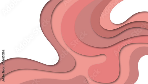 Soft pink abstract clouds with layered design and white inner center