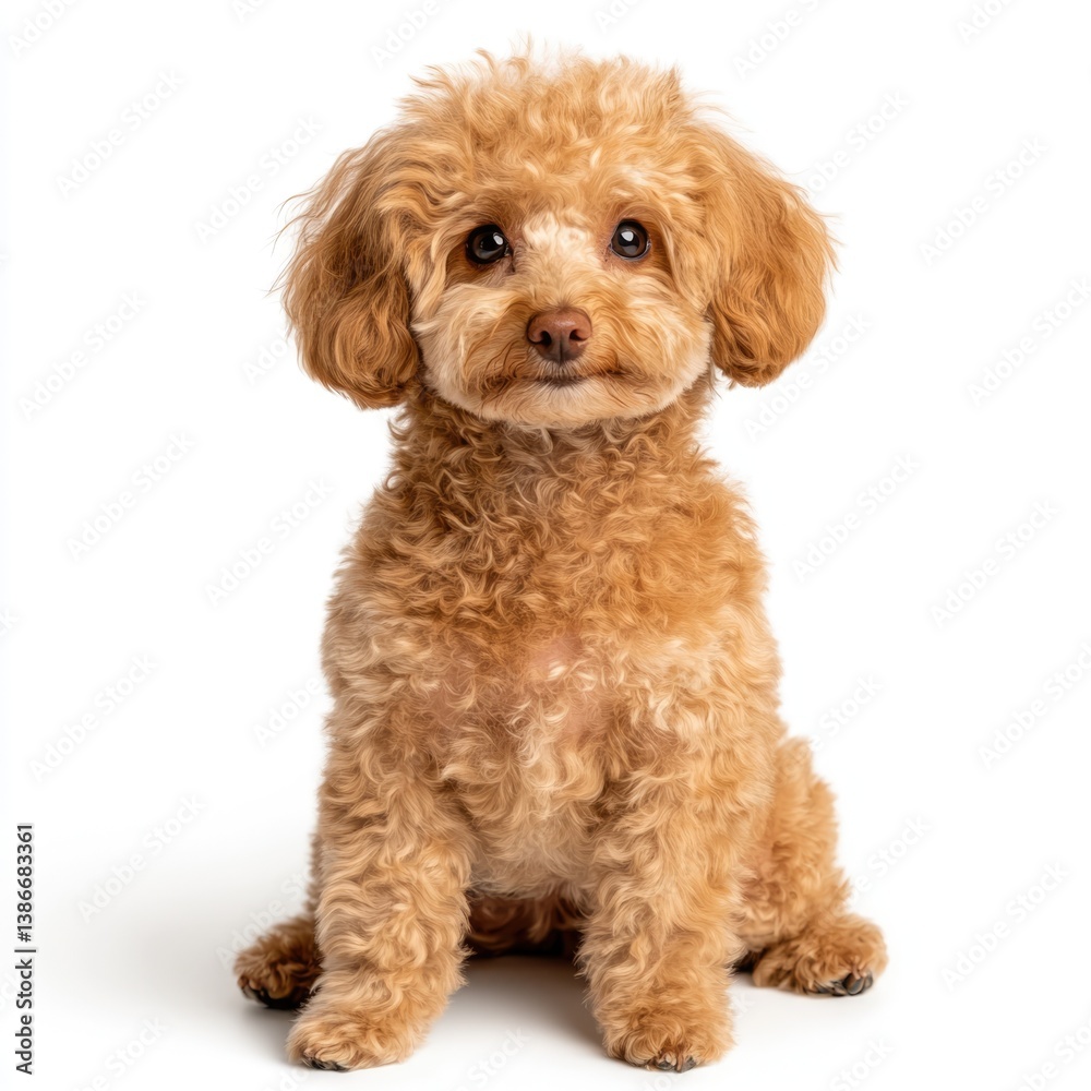 Playful poodle dog indoor studio pet photography bright environment close-up view canine companionship Playful poodle dog indoor studio pet photography bright environment close-up view canine companionship