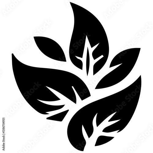 Captivating abstract harmony in verdant summer  leaf foliage art