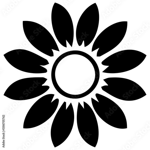 Modern verdant silhouettes inspired by abstract floral design