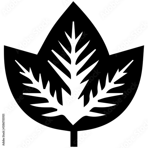 Enchanting summer rhythms in artistic minimalist foliage