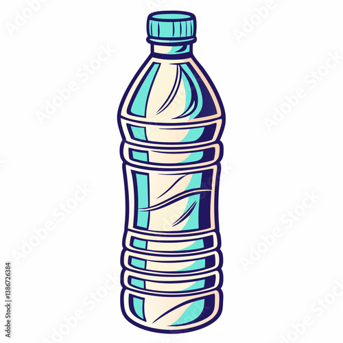 Bottle of water isolated