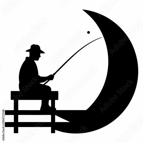 fisherman with fishing rod