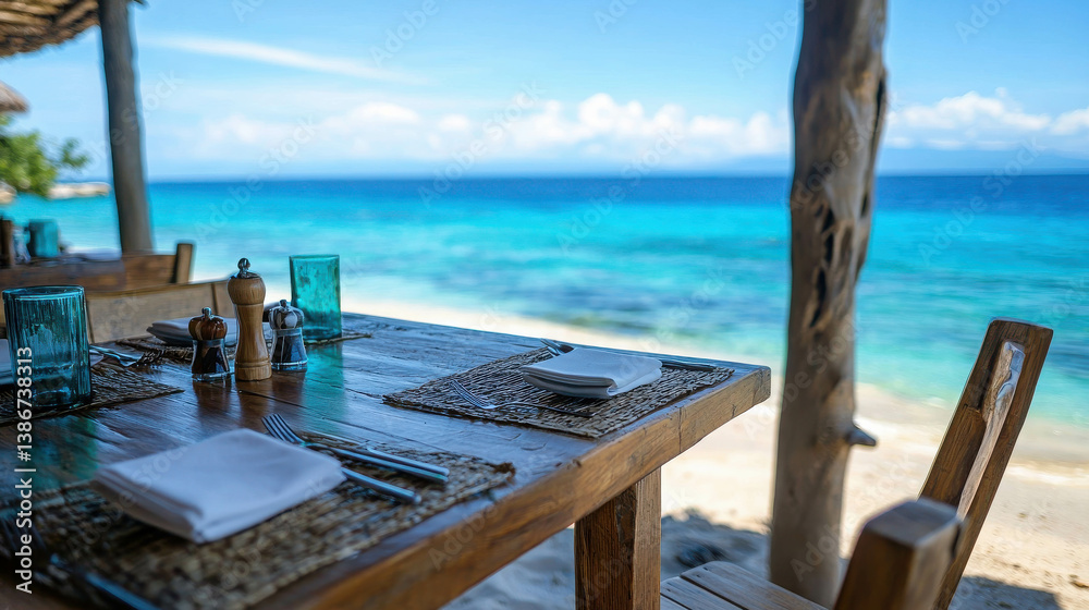 Serene Beachside Dining Experience with Stunning Ocean View and Relaxing Atmosphere Serene Beachside Dining Experience with Stunning Ocean View and Relaxing Atmosphere
