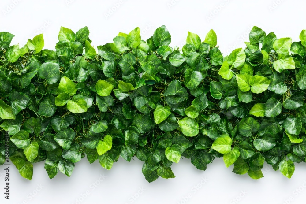 Obraz premium Vibrant Green Foliage Wall for Natural Decor or Background - Perfect for Home Decor, Photography Backdrops, and Eco-Friendly Designs.