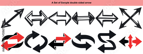 Double Sided Arrow Icon Set
