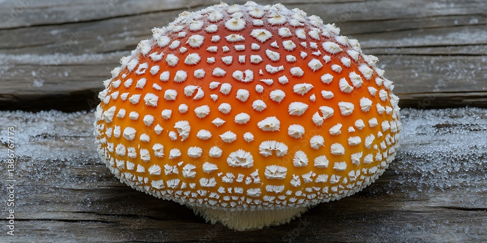 Fly Agaric on Rustic Wood