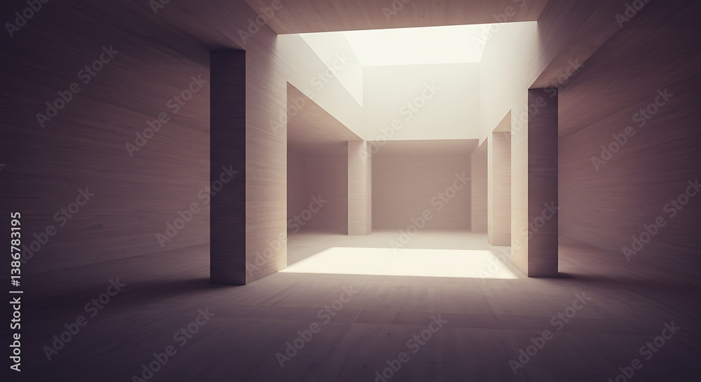 Light and Shadow: A Concrete Sanctuary AI Generated Light and Shadow: A Concrete Sanctuary AI Generated