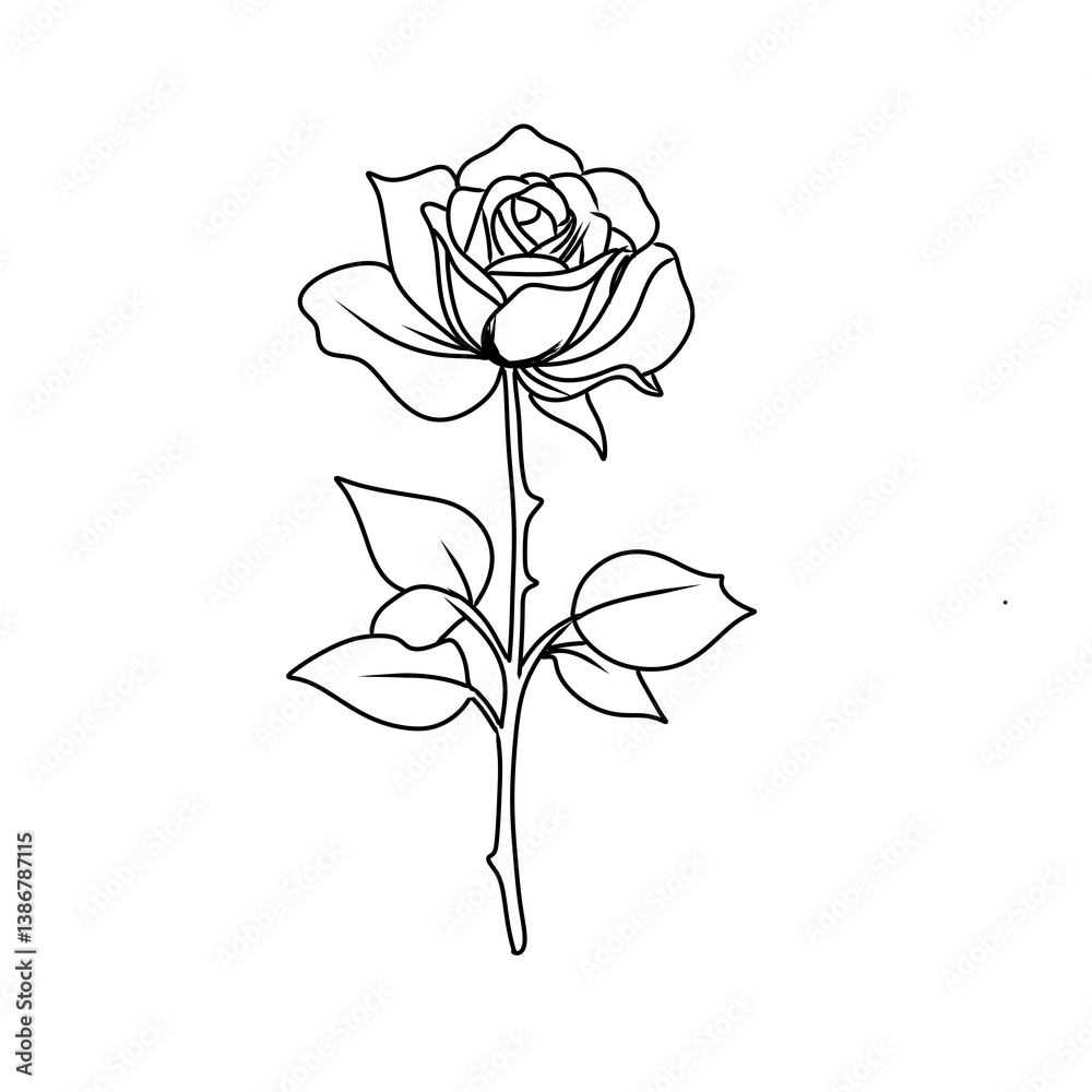 rose vector illustration rose vector illustration