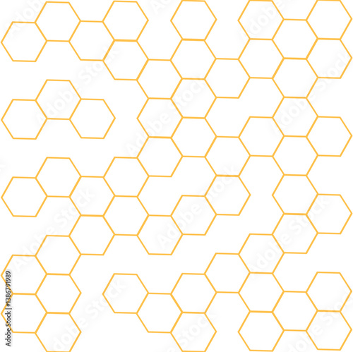 vector illustration of a honeycomb background
