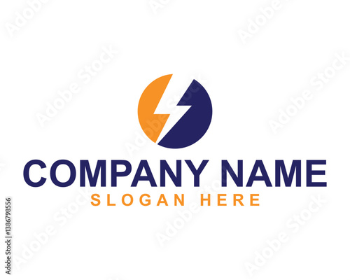 Modern Electrician Logo Design with Power and Energy Concepts