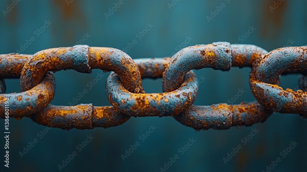 Rusty Chain Links Closeup Detail of excellence in splendor beyond compare with grace in style Rusty Chain Links Closeup Detail of excellence in splendor beyond compare with grace in style