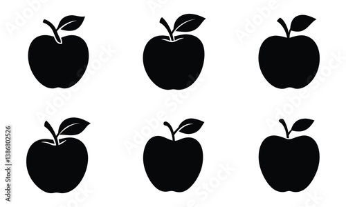 apple collection set Vector illustration isolated