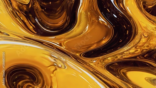 Abstract amber design surreal atmosphere